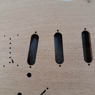 Unfinished Mahogany SSS Hardtail guitar body - fits Fender Strat Stratocaster necks J2053 image 2