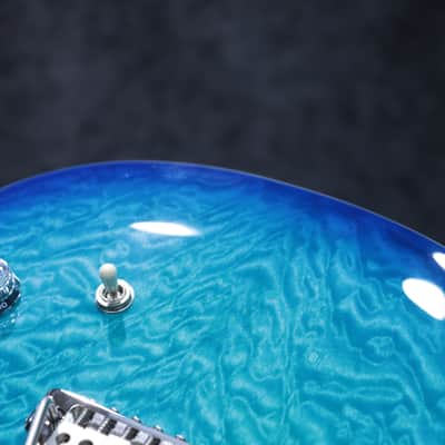 PRS SE Custom 24-08 Quilt Maple Top Lake Blue Electric Guitar w/Bag #H053854 image 12