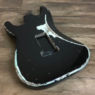Made to Order - FRANCHIN Mercury guitar body Relic Aged 100% Nitro Lacquer COLOR OVER COLOR (Sunburst/ Black/ White/ Blue/ Green/ Yellow/ Red/ Pink/ Burgundy/ Purple/ Gold/ Silver, etc.) Basswood Poplar Stratocaster-Strat-S-Style Made in Italy image 12