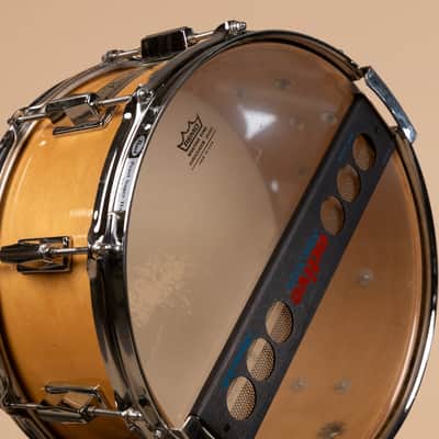 1980s Pearl 6.5x14 M-314L Natural Maple Snare Drum image 13