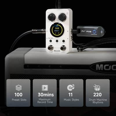 MOOER GL100 Looper Pedal Drum Machine, 2 in 1 Drum Looper Guitar Pedal  (Price includes the import duty for US buyer) image 3