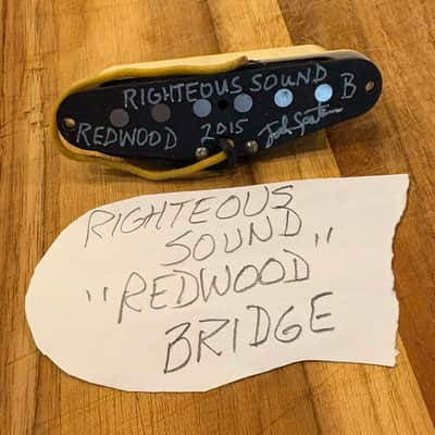 Righteous Sound Redwood Bridge Pickup – Warm Wood-Tone, Slightly Overwound, USA Handmade image 1