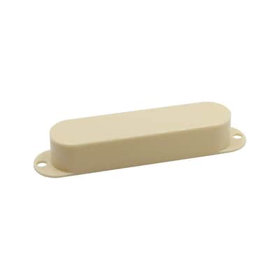 Hosco Closed Single Coil Pickup Cover Mustang / Duo Sonic Style (Vintage Cream)