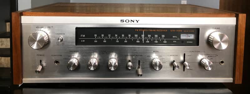 Sony STR-7045 Vintage Stereo Receiver Wood Silverface | Reverb