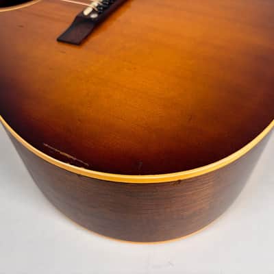 1959 Gibson LG-1 Sunburst Finish Acoustic Guitar w/OSSC image 12