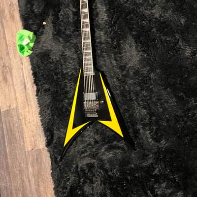 ESP LTD Alexi-600 Alexi Laiho Signature 2006 - 2008 - Black with Yellow Pinstripe image 1