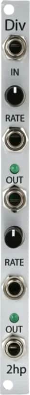 2hp Div Clock Divider and Multiplier Eurorack Synth Module, Silver image 1