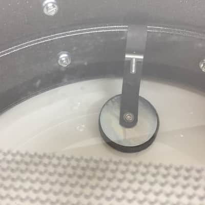 Ludwig LM404 Acrolite 5x14" 8-Lug Aluminum Snare Drum with Black/White Badge 1994 - 2012 - Black Galaxy Mint! image 15