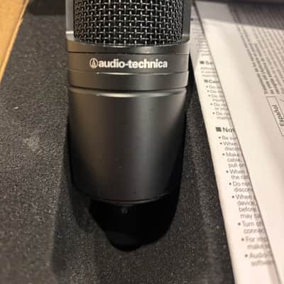 Audio-Technica AT2020 Large Diaphragm Cardioid Condenser Microphone 2010s - Black image 5