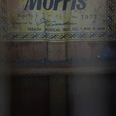 Morris FD-15 1973 Japan Acoustic w/ Hard Case image 10