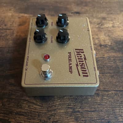 Benson Amps Preamp Overdrive Boost Limited Gold Oxblood Guitar Pedal MINT image 4