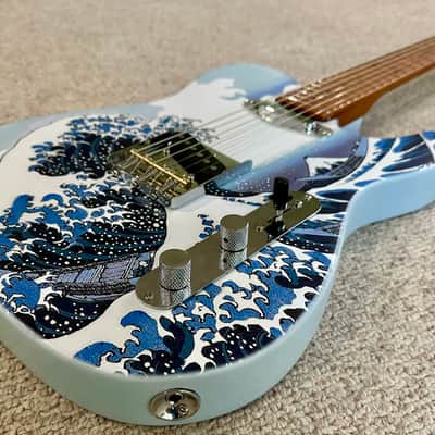 The Great Wave off Kanagawa Custom Printed Telecaster image 9