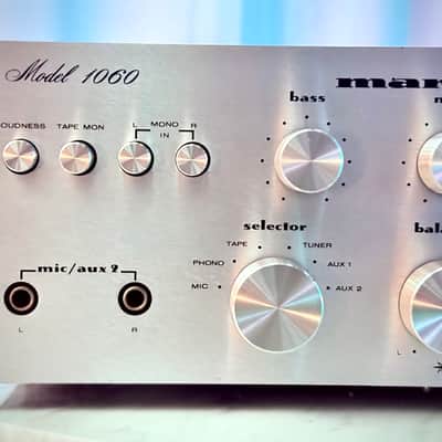🎶✨ Marantz Model 1060 Integrated Stereo Amplifier | Selectively Serviced | Cleaned, Tested & Detailed | Classic Silver-Face Marantz image 5