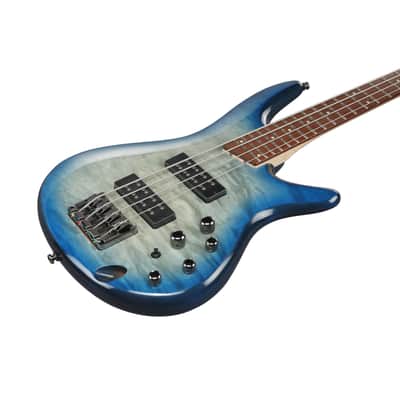 Ibanez Standard SR400EQM-SCB Stained Cosmic Blue Starburst - 4-String Electric Bass image 10