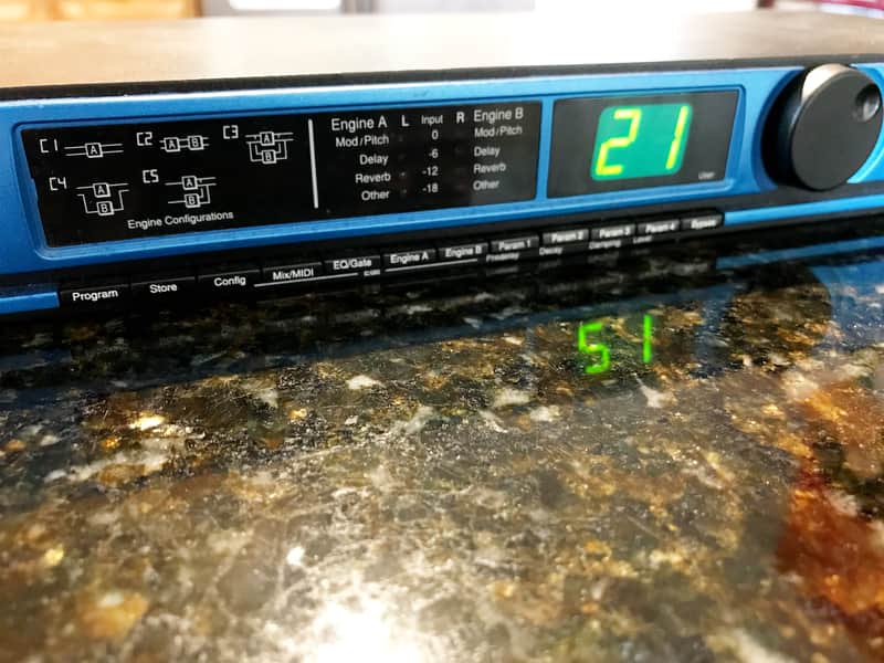 DigiTech Studio S100 Rack Mount Multi-Effects Processor reverb