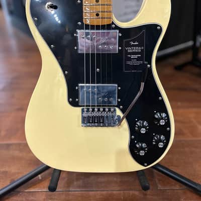 Fender Vintera II '70s Telecaster Deluxe with Tremolo, Maple Fretboard Vintage White  #MX23105665  8lbs. 14.6 oz image 8