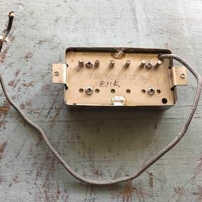 Vintage 1980's Gibson Patent Number 2.737.842 Humbucker Guitar Pickup Nickle image 3