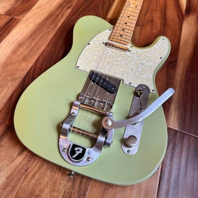 2015 Fender American Standard Telecaster w/ Bigsby - Refinished Aged Pistachio Nitro image 1