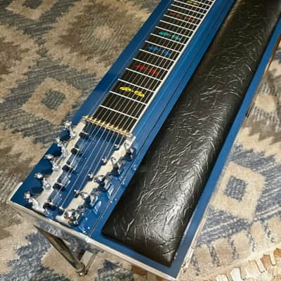 Remington Sustainmaster 2017 - Blue Mica w/ abalone trim, Pedal Steel Guitar image 3
