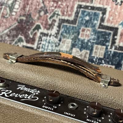 1961 Fender Reverb Unit Vintage Pre CBS Brown Guitar Effect! image 9