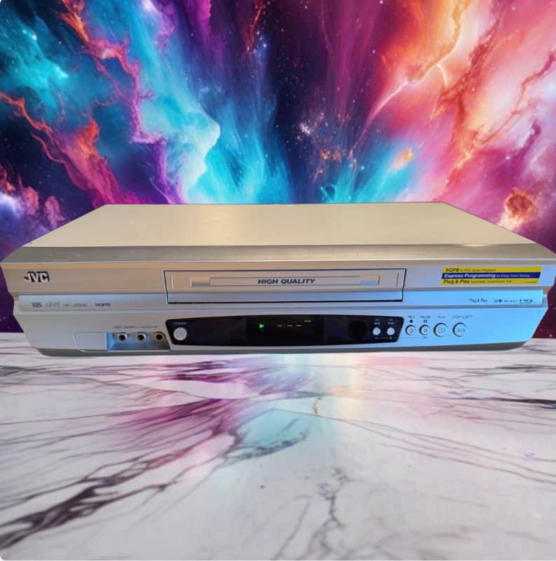 JVC HR-J693U VHS VCR 4-Head Hi-Fi Stereo Plug & Play – Tested Working! Beauty! image 1