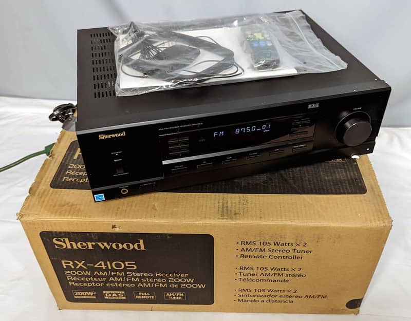 Sherwood RX-4105 2-Channel 100W AM/FM Digital Stereo Receiver image 1