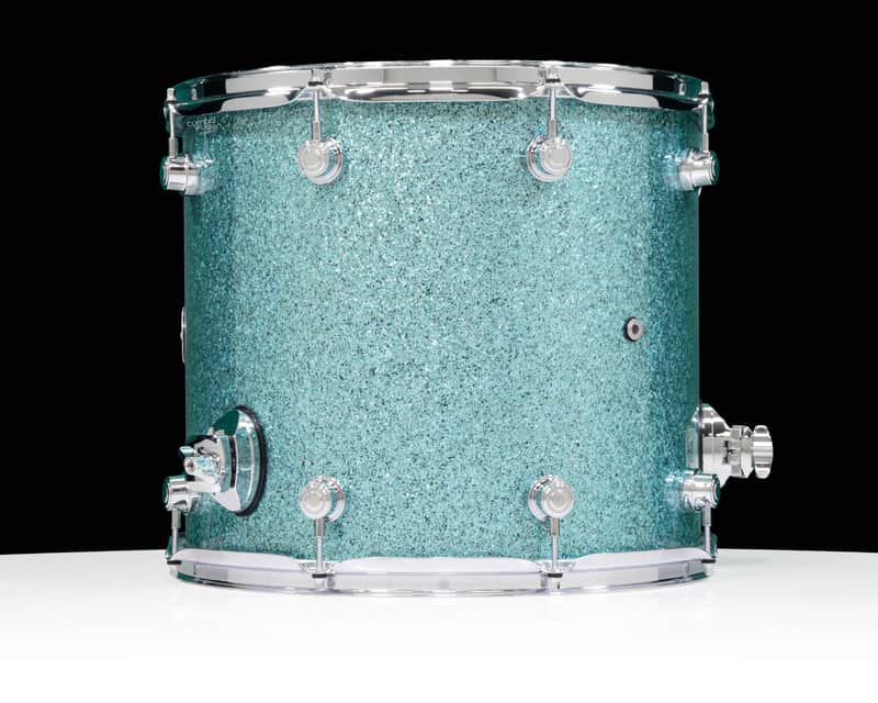 DW Performance Series 14x16 Floor Tom - Aqua Glass image 1