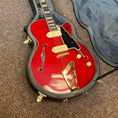 D'Angelico Excel EX-59 Hollow Body with Stairstep Tailpiece 2021 - Present Transparent Cherry image 1