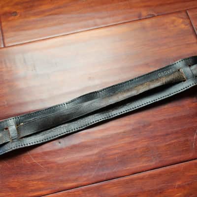 Grover Ancient Black Leather Strap 1950's/60's ??? image 3