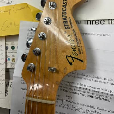 Fender Custom Shop Jimi Hendrix Izabella Signature Stratocaster Relic 2019 - Olympic White image 6