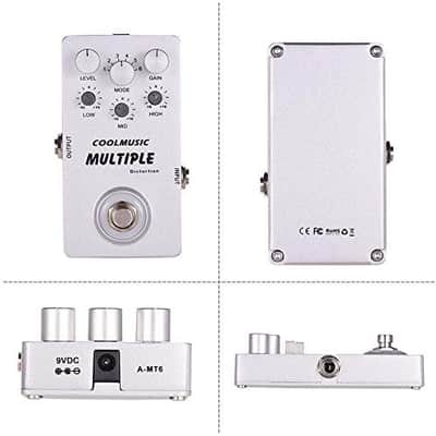 Coolmusic A-MT6 Digital Distortion Guitar Effect Pedal with 6 distortions image 3