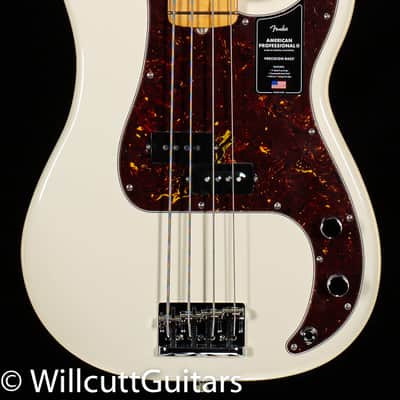 Fender American Professional II Precision Bass Maple Fingerboard Olympic White (165) image 3