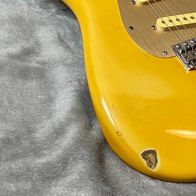 Fender Stratocaster ST62-65 - ORDER MADE - 1986 - Rebel Yellow - Japan MIJ - Yngwie Malmsteen Scalloped image 5