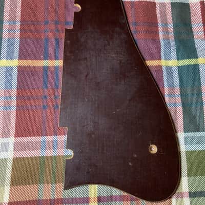 Brown Bakelite Vintage Archtop Hollowbody Electric Guitar Pickguard image 2