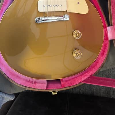Gibson Custom '54 Les Paul Standard M2M Gold Top Single P90 image 2