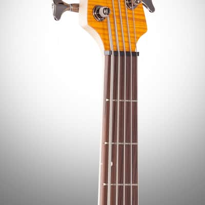 Yamaha TRBX605FM Electric Bass, 5-String, Matte Amber image 8