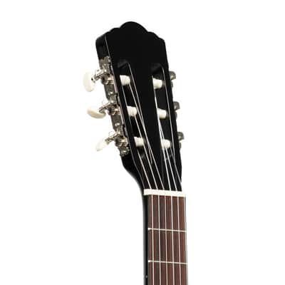 Stagg 4/4 Classical Guitar with Linden Top - Elegant Black Finish for Beginners image 6