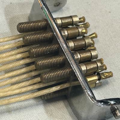 Ludwig Super Sensitive 10 Strand Gut Snares (TDG-U-296) 30's?? - chrome image 14