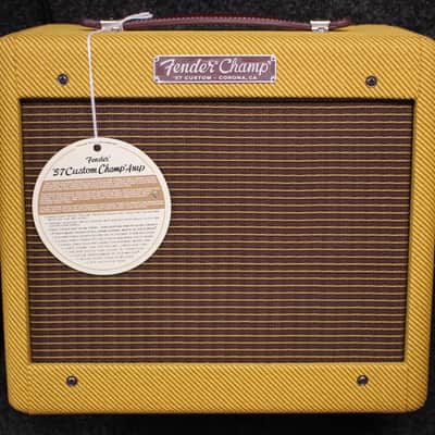 2025 Fender '57 Custom Champ 5-Watt 1x8" Guitar Combo Lacquered Tweed w/Cover image 4