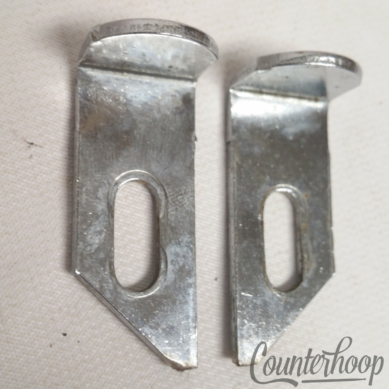 Rogers Swivomatic Bass Drum Pedal Spurs Left+Right Parts Adjustable Vintage 60s — main photograph
