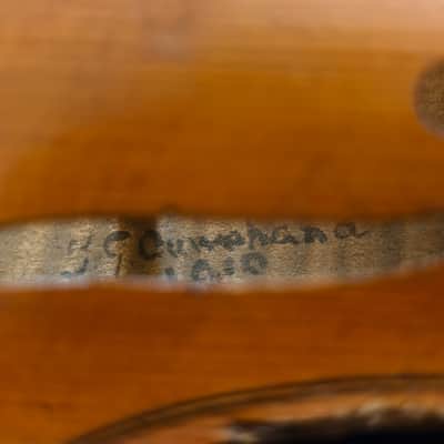 Antique violin. Bohuslav Lanter. Bohuslav Lantner 1910 - Natural Varnish image 9
