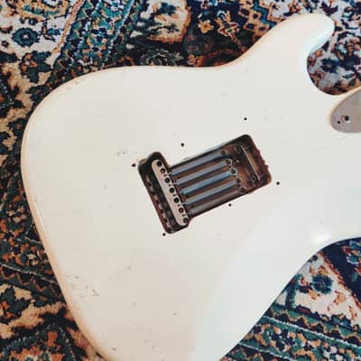 Squier By Fender Stratocaster Japan Vintage 1983 SQ Vintage White '70 Reissue image 7