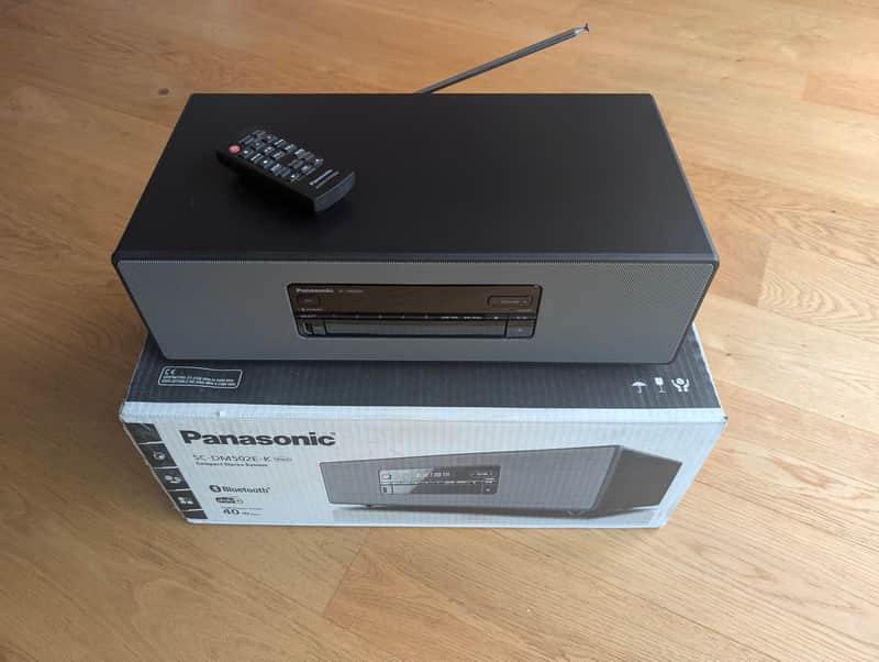 Panasonic SC-DM502-K Premium CD Stereo System With DAB+ and Bluetooth Connection, Black image 1