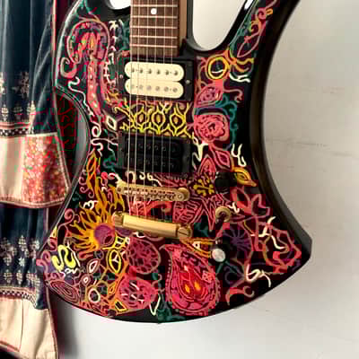 FERNANDES MG 120X hide psychedelic サイケ Fernandes MG-120X Hide | Reverb