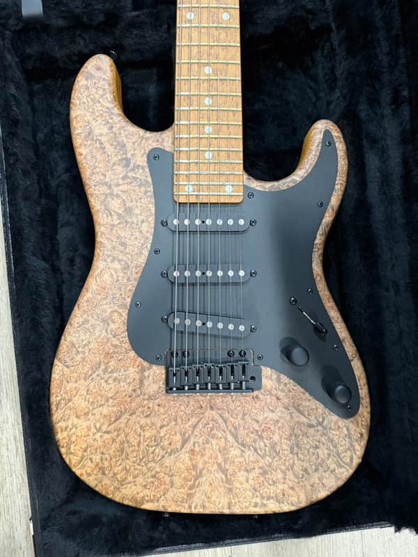 2016 Schecter USA Custom Shop Dream Machine-7 Vintage Natural Satin image 1
