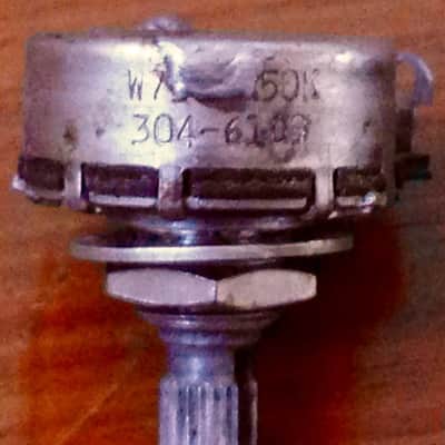 original 1961 Fender Stratocaster Stackpole pots potentiometers pot 1962 image 8