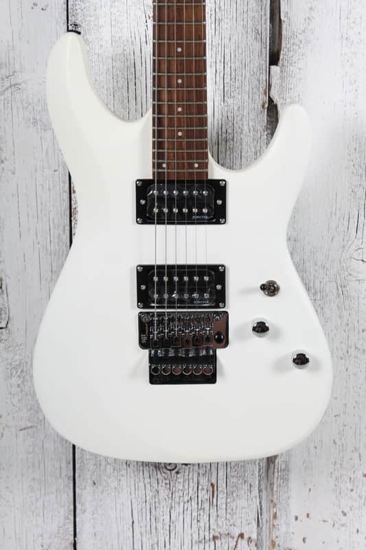 Schecter C-6 Deluxe Solid Body Electric Guitar Satin White Finish image 1