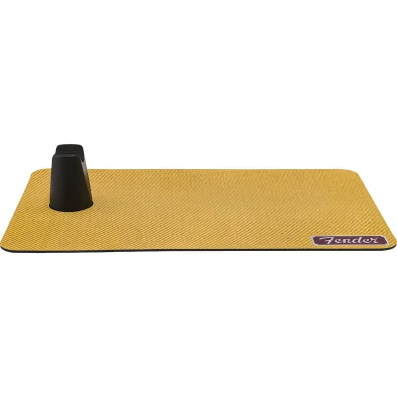 Fender Work Mat, Tweed - 5mm Padded Guitar Neck Cradle with Storage Tube image 1