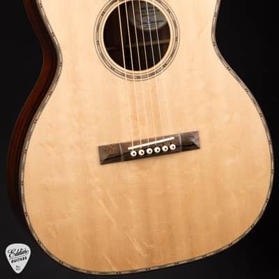 2025 - Bourgeois Victorian OMS-12 - Bearclaw Blue Sinker Sitka Spruce & Cocobolo image 6