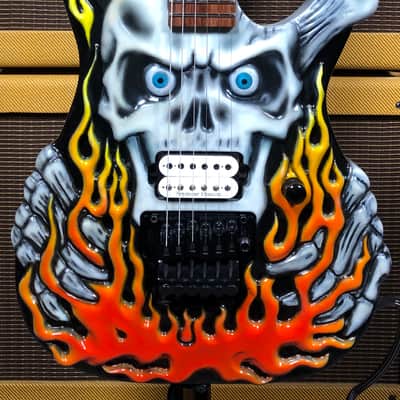 ESP George Lynch Carved Flame Skull and Bones 1993 #28 of 50 image 3